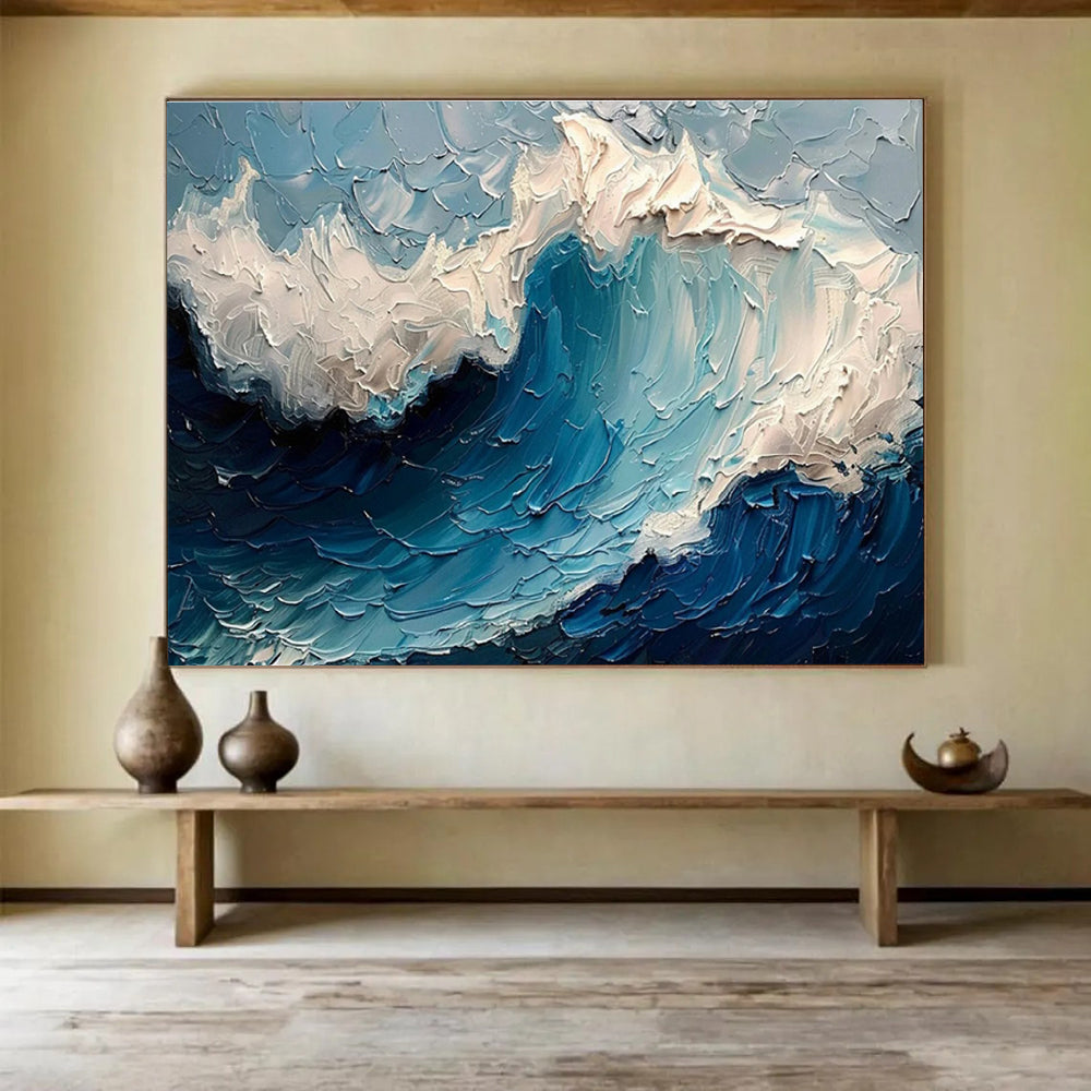 Enormous Textured Hand - Rendered Abstract Wall Art for Dramatic Interiors DKH766