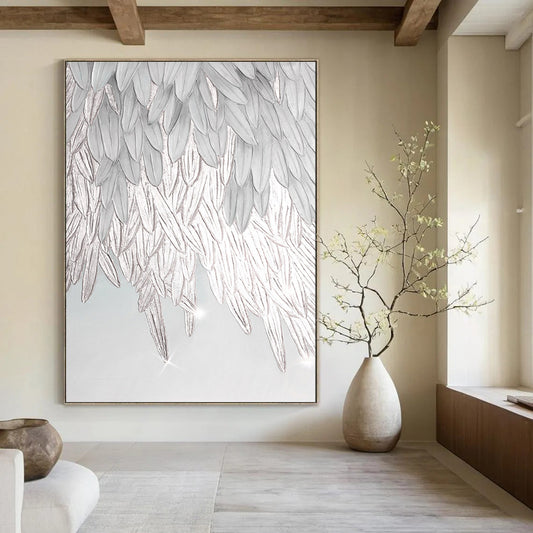 Graceful & Fluid Abstract Canvas Art for Office & Dining Room LargeART2019