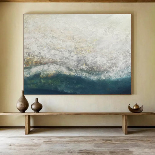 “Dynamic Reverberations” Giant Abstract Artwork for Living Room & Dining Room DKH298