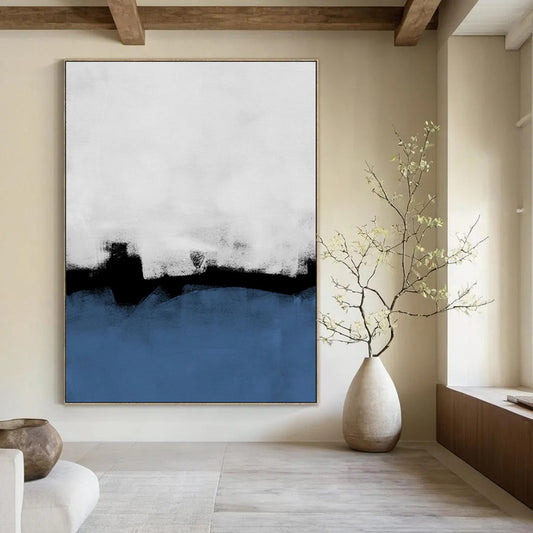 Bold & Striking Oversized Custom Hand-Painted Abstract Painting for Living Room & Bar LargeART1964