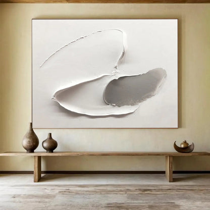 Trendy Large Abstract Wall Art with Edgy Textured Elements for Office & Bar DKH912