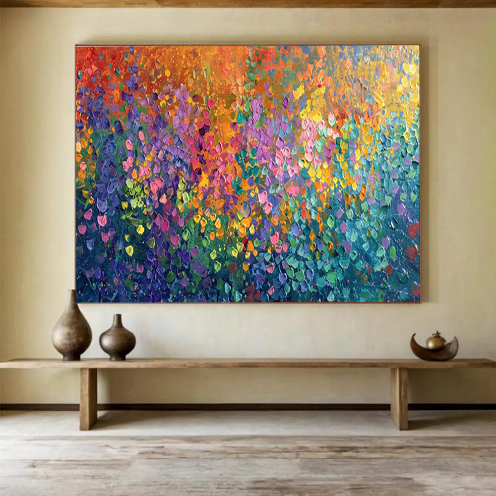 Vast Hand - Painted Textured Abstract Canvas for Decorative Impact DKH702