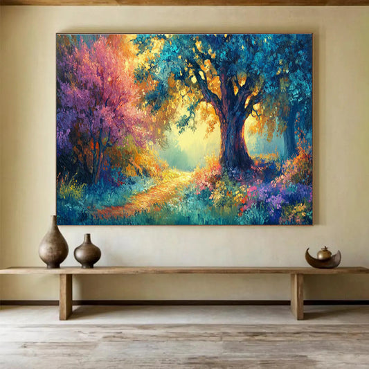 Hand - Crafted Large Textured Abstract Canvas for Interior Appeal DKH697