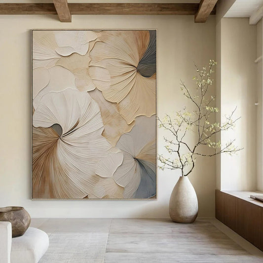 Enchanting Hand - Painted Textured Abstract on Canvas for Dining Room & Hallway DKH1383