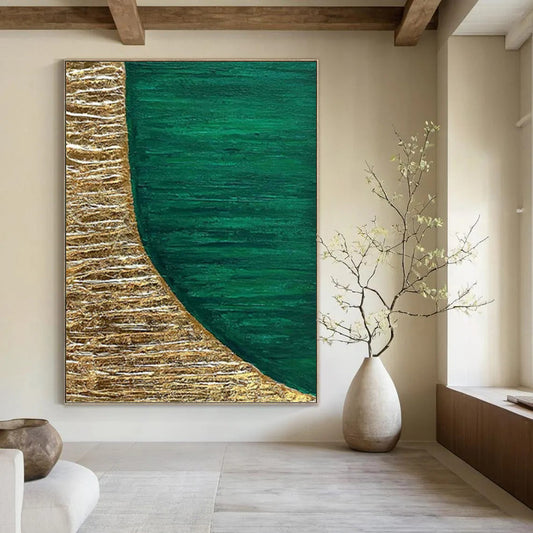 Enormous Hand - Painted Textured Abstract Artwork for Community Center & Meeting Hall DKH1219