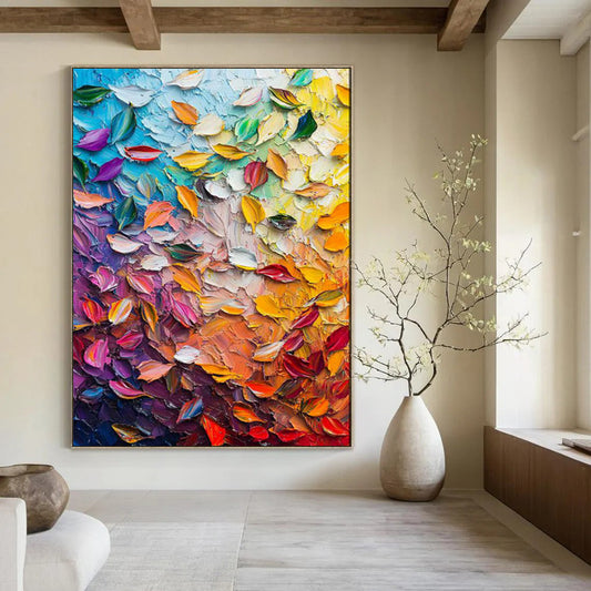 Organic Textured Abstract Wall Art for Dining Room & Conservatory LargeART2071