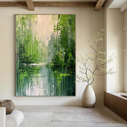 Oversized Hand - Painted Textured Custom Abstract Painting for Bedroom and Office DTP002