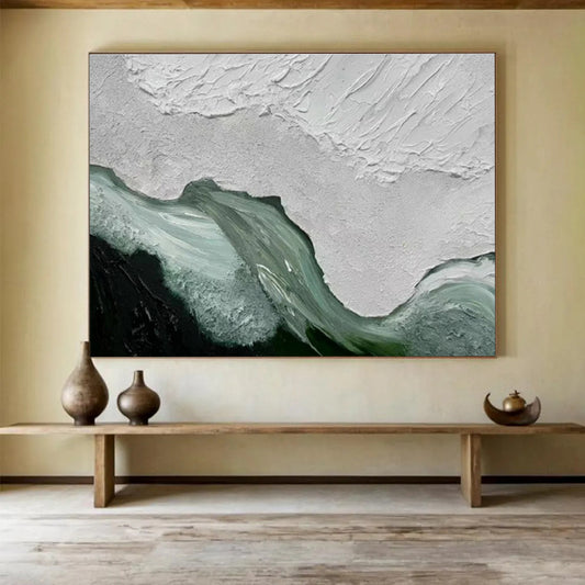 Massive Hand - Crafted Textured Abstract Canvas for Artful Enhancements DKH744