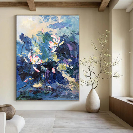 Energetic Hand - Painted Textured Abstract Painting for Living Room & Office DKH1298
