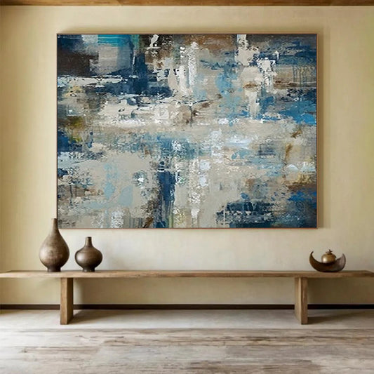 Textured Abstract Coastal - Modern Entryway Impact DLZ036