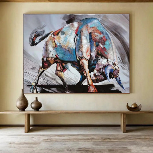 Retro Abstract Wall Art for Office & Dining Room LargeART1747