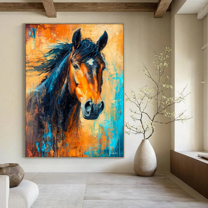 Grandiose Hand-Painted Abstract Art for Bedroom & Study LargeART2210