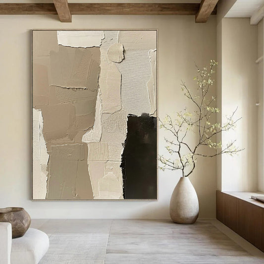 Artfully Engineered Hand - Crafted Textured Canvas Art for Bedroom & Bar DKH1161