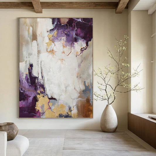 Immense Hand - Painted Custom Textured Abstract Art for Living Room & Hallway DKH1009