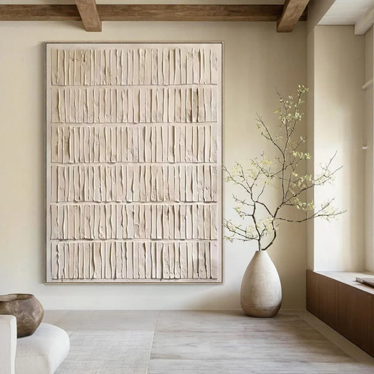 Vast-Scale Hand-Painted Abstract Wall Art for Bedroom & Entryway LargeART2359