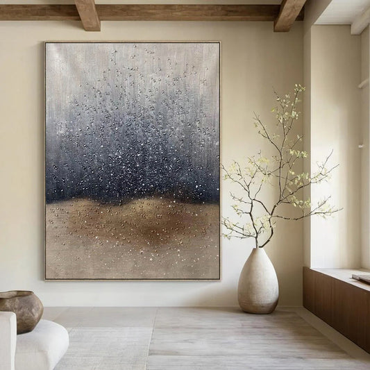 Whimsical & Surreal Hand-Painted Custom Abstract Painting for Entryway & Hallway LargeART1969