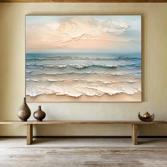Vast - Scale Original Hand - Painted Textured Abstract Canvas for Impactful Design DKH795