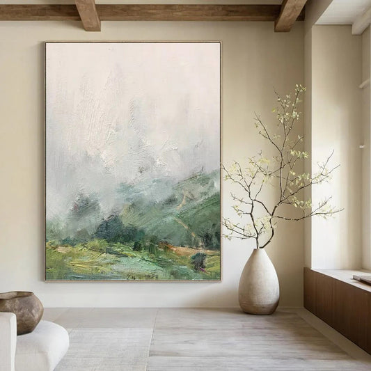 Immense - Reach Vertical Hand - Painted Custom Abstract Overture (with Intricate Textures), for Hallway and Entryway DKH1541