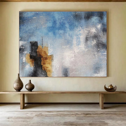 Hand - Painted Textured Large Abstract Canvas for Any Space DKH653