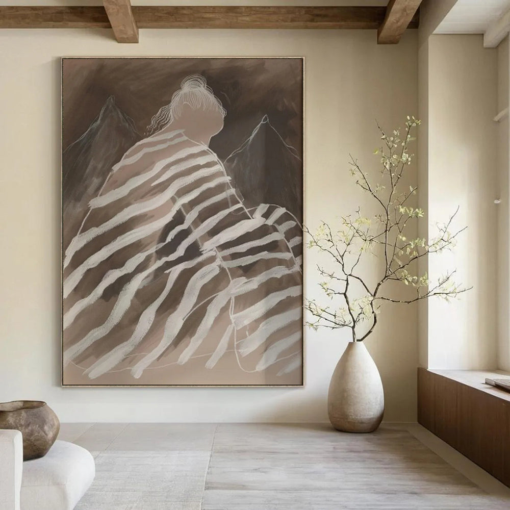 Textured & Artistic Abstract Canvas Art for Office & Bar LargeART2030