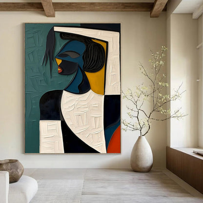 Oversized Hand - Painted Textured Custom Abstract Creation, for Bars and Hotels DKH1467
