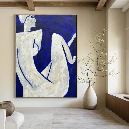 Expansive Hand-Painted Abstract Artworks for Bedroom & Office LargeART2329