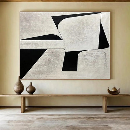 Immense - Sized Hand - Painted Textured Abstract Art for Office & Bar DKH582