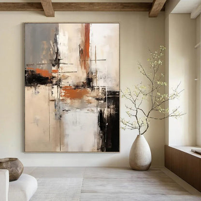 Liquid Silk: Oversized Textured Custom Abstract Canvas for Bedroom and Dining Room DTP112