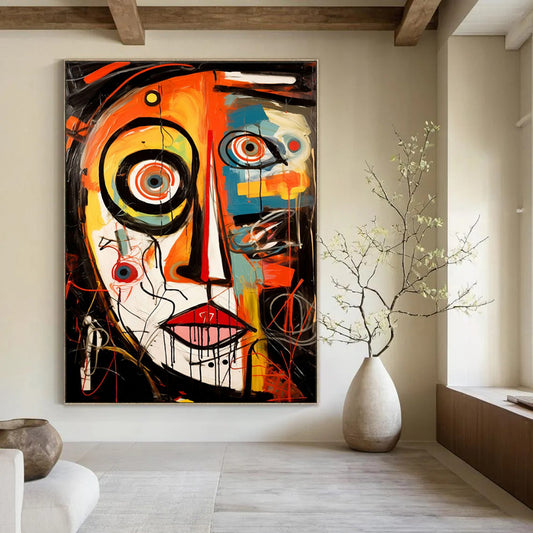 Stupendous Hand-Painted Abstract Wall Installations for Bar & Gym LargeART2211