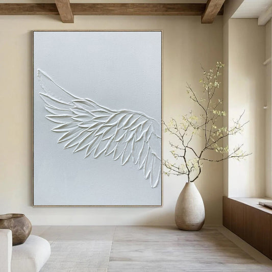 Grandiose Hand - Painted Textured Custom Abstract Canvas, for Office and Bedroom DKH1485