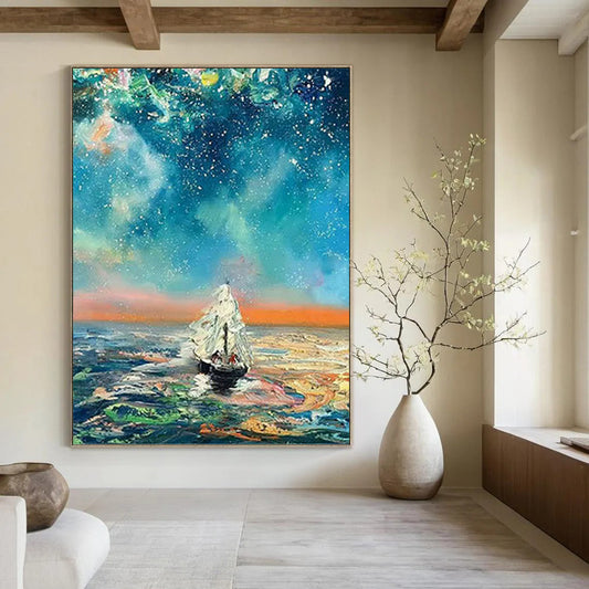 Oversized Custom - Rendered Textured Canvas Abstract for Living Room & Office DKH1049