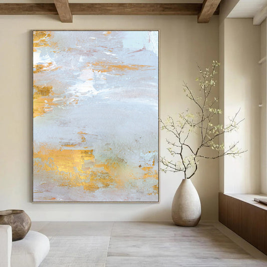 Handmade Large Custom Abstract Artworks with Textured Details DTP160