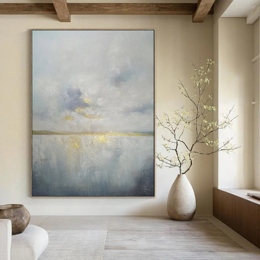 Oversized Custom Hand-Painted Abstract Art for Bedroom & Hotel LargeART1903