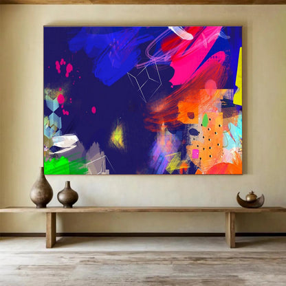 “Luminary Odyssey” Large - Format Abstract Painting for Entryway & Living Room DKH202