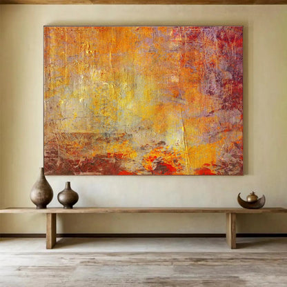 Gorgeous Large - Format Abstract Mural for Bedroom & Dining Room DKH192