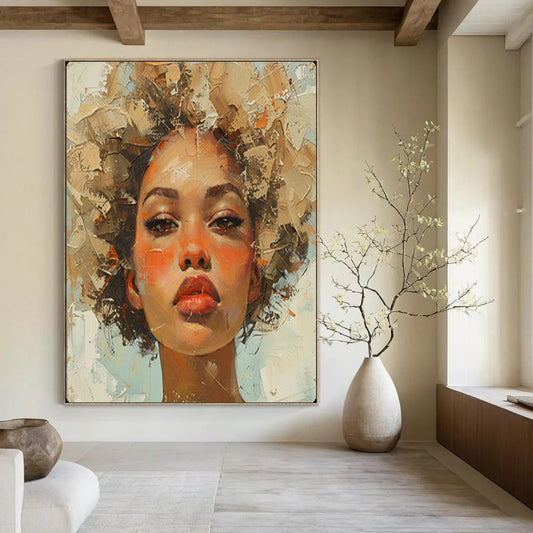 Hand-Painted Textured Wall Decor for Bedroom & Bar LargeART2160