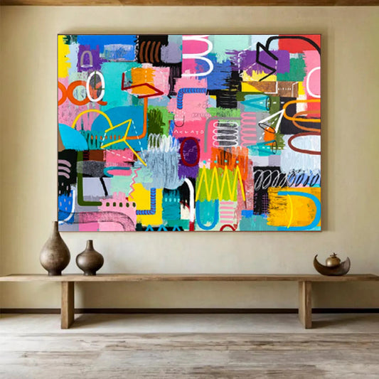 Art Nouveau Colossal Abstract Canvas for Bedroom & Dining Room LargeART1811