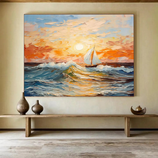Massive Hand - Painted Textured Abstract Artwork for Office & Hallway DKH625