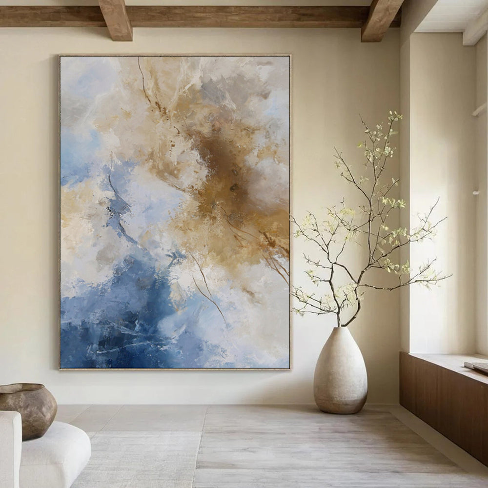 Massive Custom - Textured Hand - Painted Abstract Wall Decor for Living Room & Hotel Lobby DKH1020