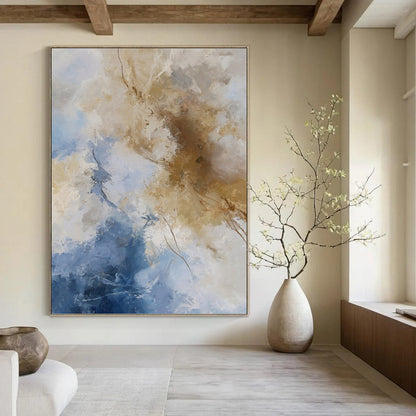 Massive Custom - Textured Hand - Painted Abstract Wall Decor for Living Room & Hotel Lobby DKH1020