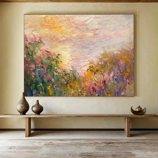 Pastel Wildflower Field - Whimsical Bedroom or Nursery Decor DLZ195