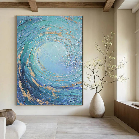 Large-Scale Custom Abstract Artworks for Bedroom & Hallway DTP332