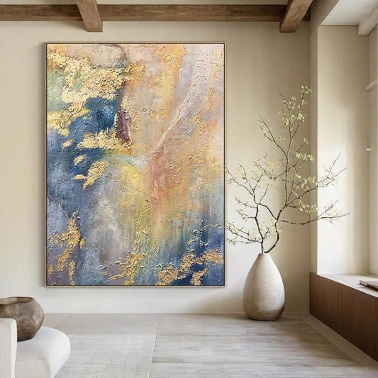 Large-Scale Textured Abstract Wall Art for Bedroom & Kids' Room LargeART2113