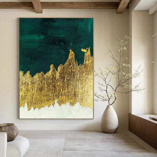 Trendy Hand - Painted Textured Abstract Art for Bar & Entryway DKH1335