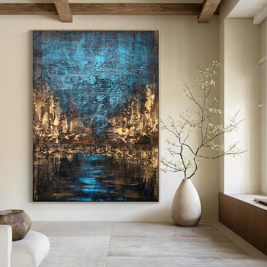 Minimalist Textured Abstract Wall Art for Office & Guest Room LargeART2074