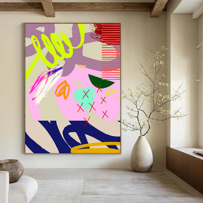 Hand-Painted Personalized Abstract Canvas for Bar & Hotel LargeART1842