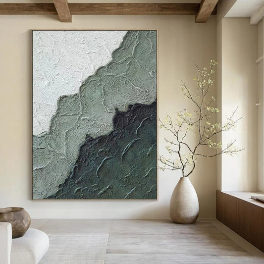 Colossal Hand - Painted Textured Abstract Canvas for Ballroom & Event Hall DKH1212