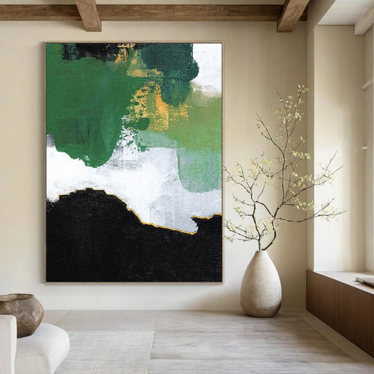 Colossal Hand - Painted Textured Abstract Painting for Exhibition Hall & Museum DKH1222