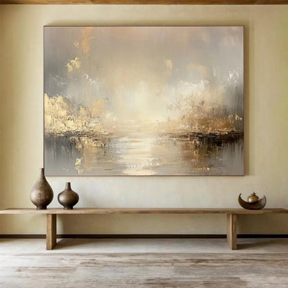 “Harmonic Visions” Large - Format Abstract Canvas for Dining Room & Living Room DKH323
