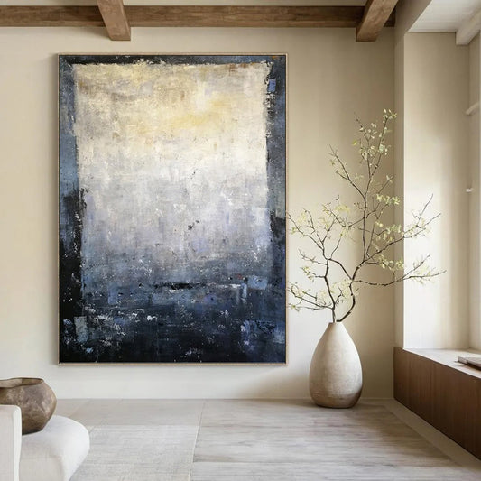 Soaring Vertical Hand - Painted Custom Abstract Gem with Volcanic Textures, Ideal for Living Room and Bar DKH1577